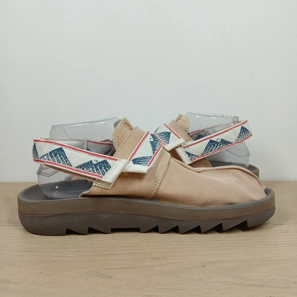 Reebok Beatnik Sandals Mens 9 Beige Textile Earth Outdoor Gorpcore Slingback